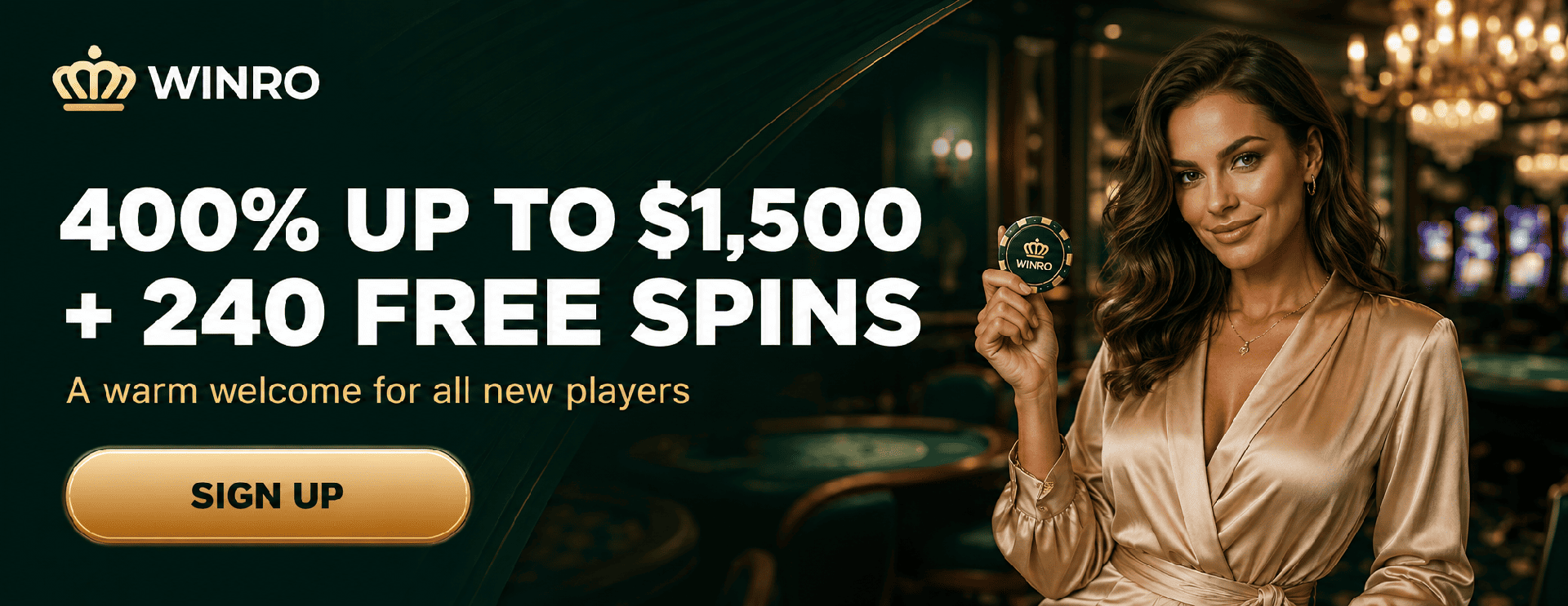 Welcome Bonus winro casino